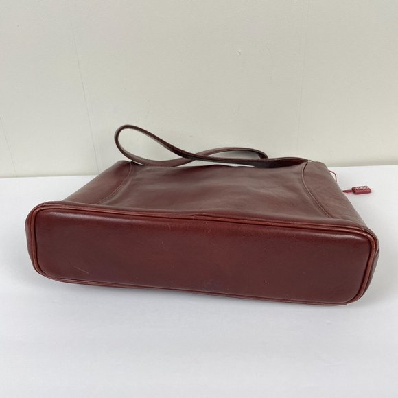 Dorsa Red‎ Brown Leather Shoulder Bag Purse 12 x 8 - Picture 8 of 10
